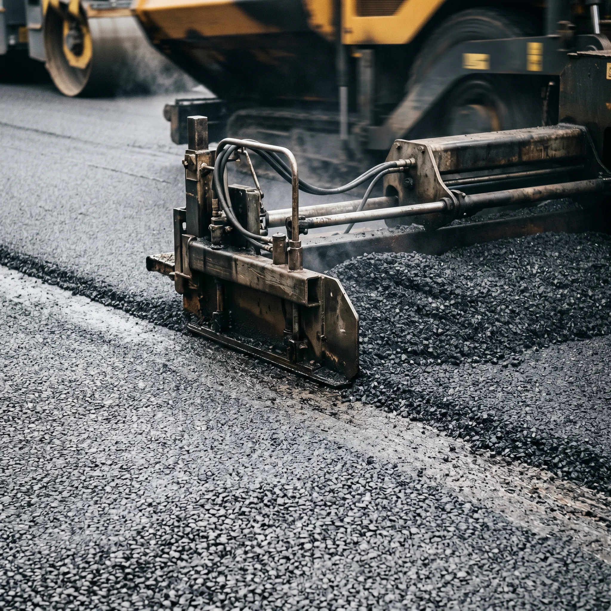 commercial asphalt laying