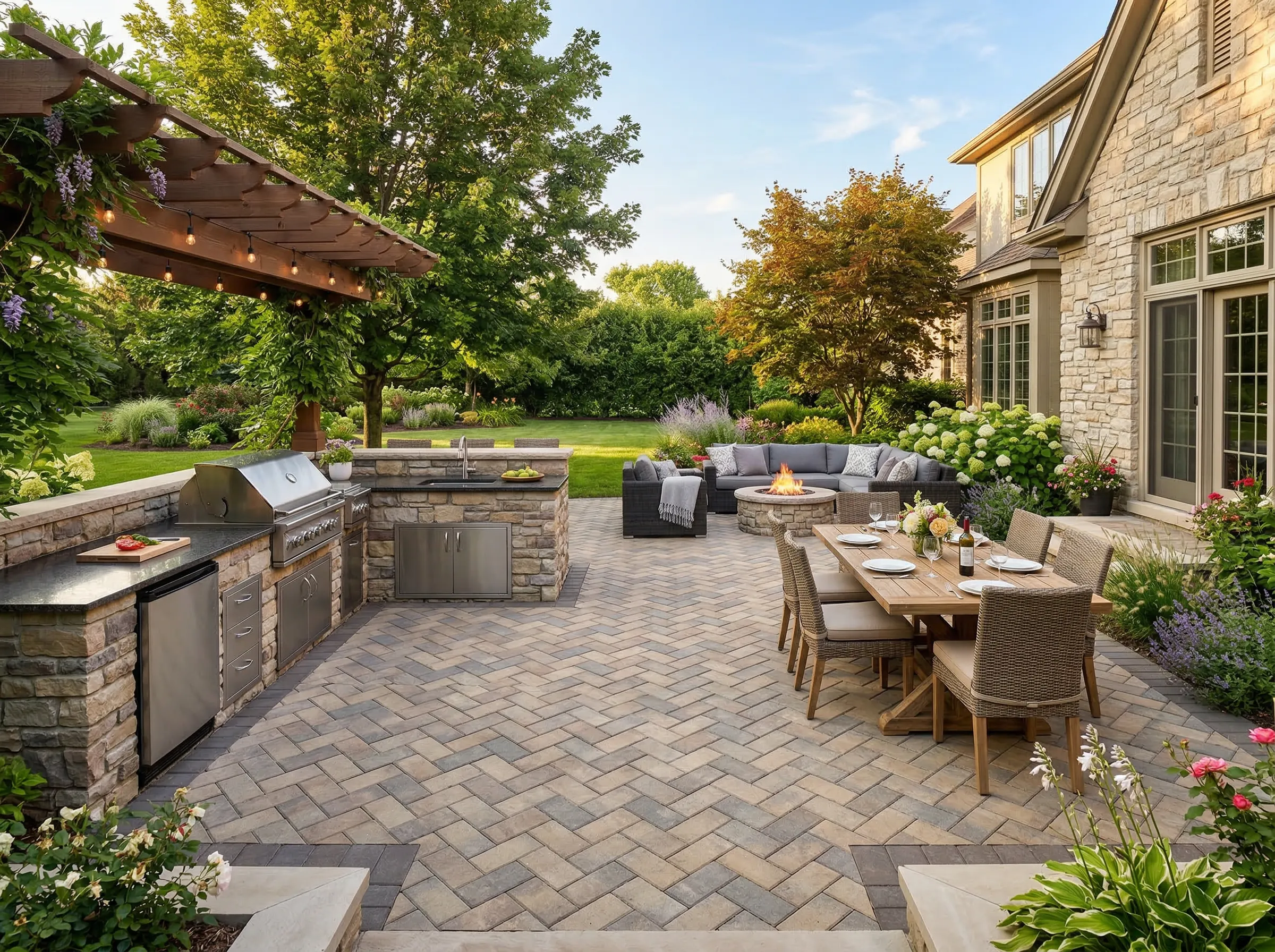 custom outdoor kitchen ny