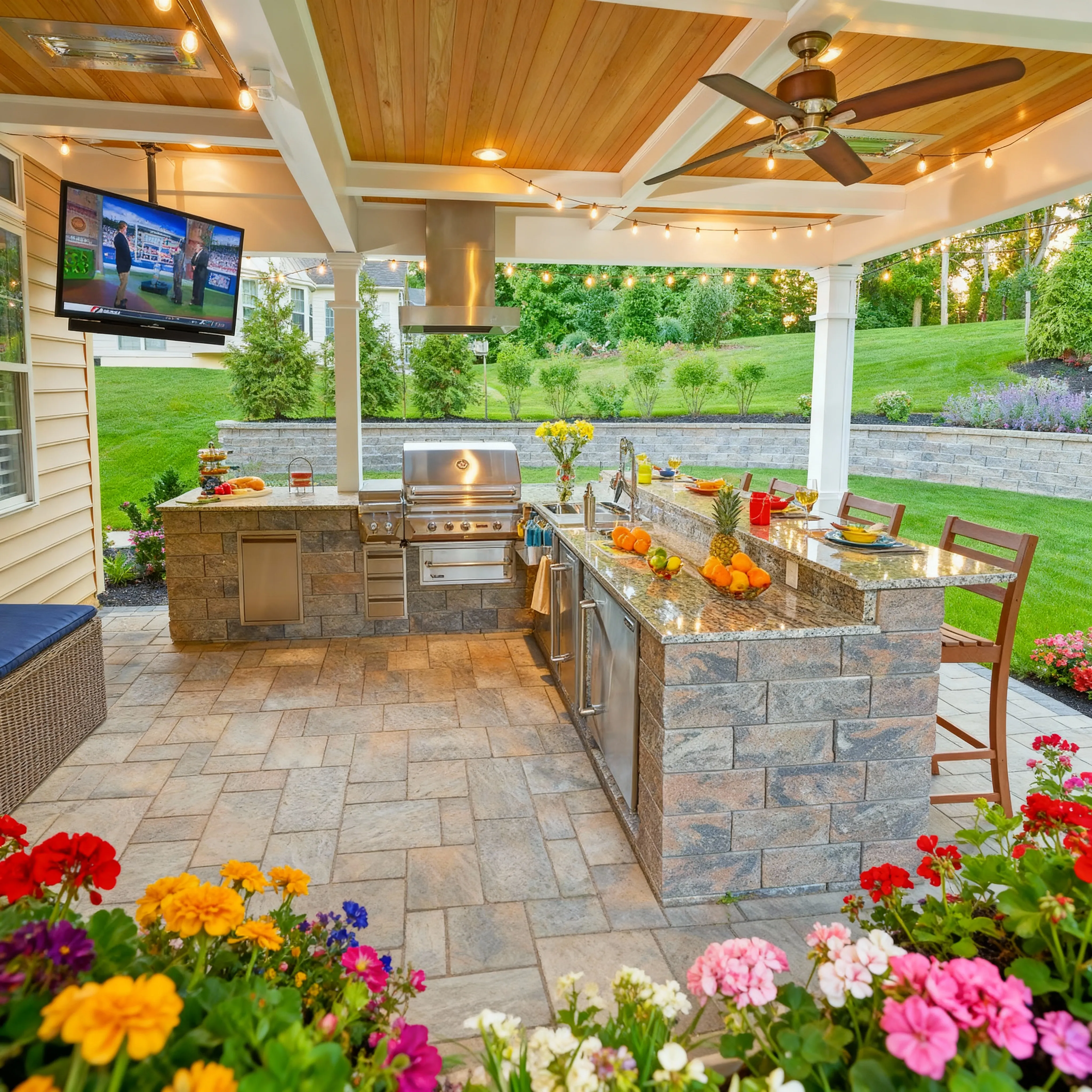 installation outdoor kitchen peekskill