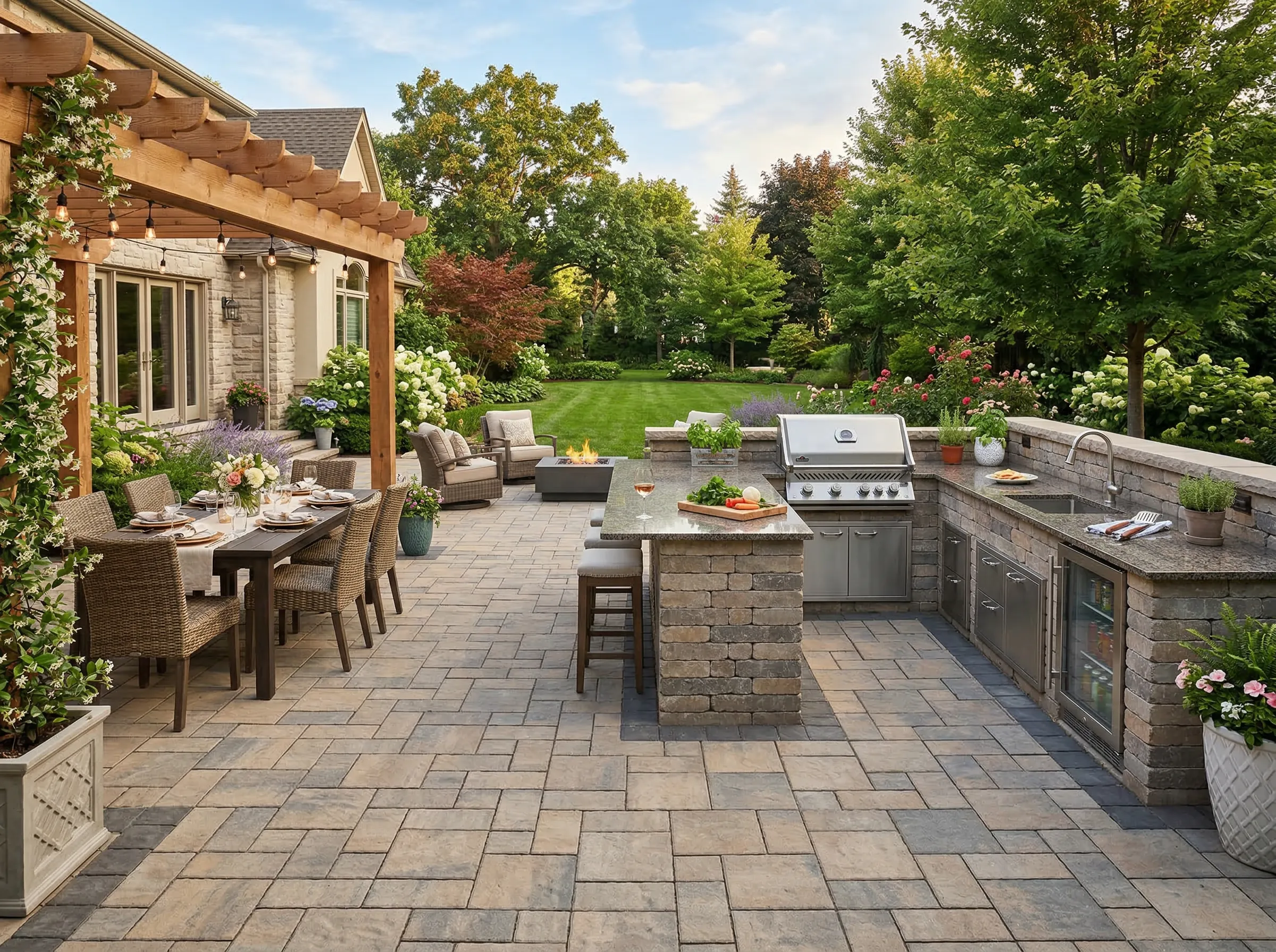 outdoor cooking area peekskill