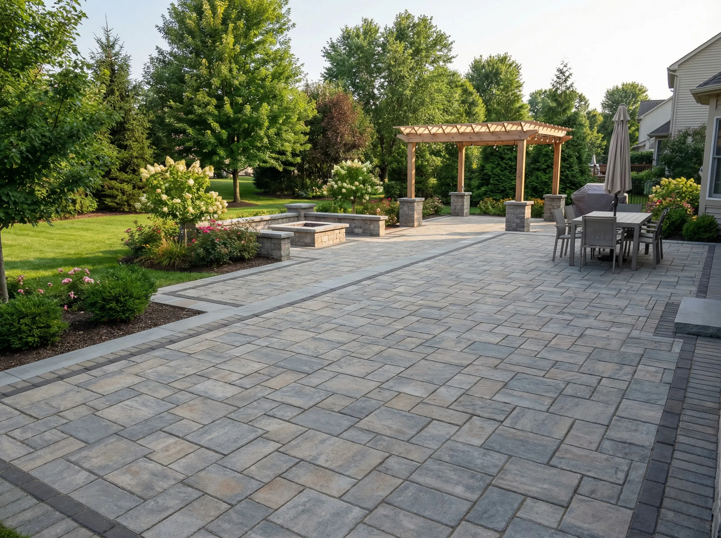 Paver patio installation in Westchester County, NY