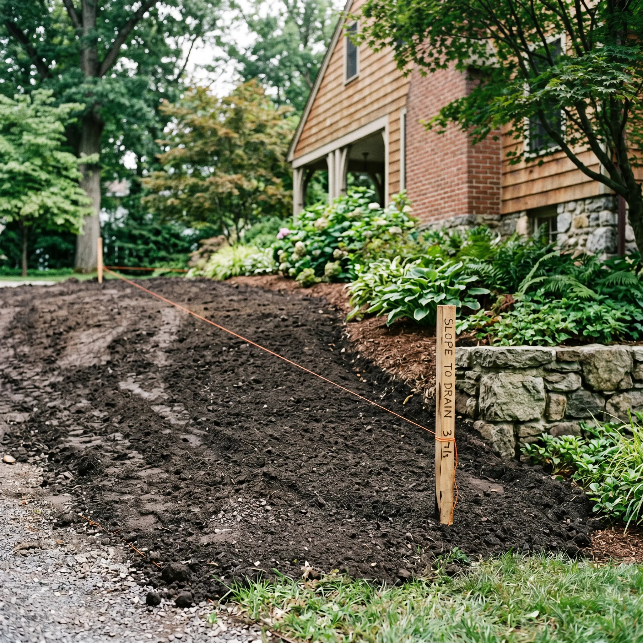 retaining wall grading ny