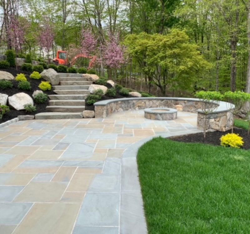 Hardscaping in Armonk Professional fencing in Armonk completed around a residential property