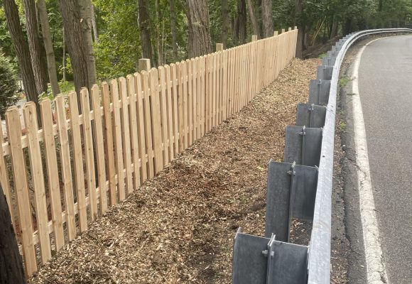 fencing in Armonk Professional fencing in Armonk completed around a residential property