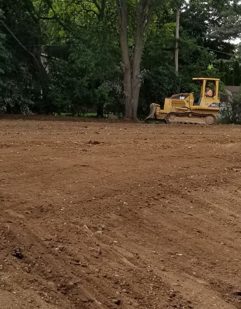 Finished residential yard after expert Grading Services in Tarrytown ny